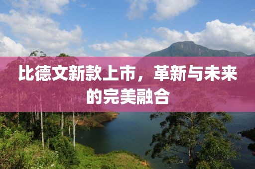 比德文新款上市，革新与未来的完美融合