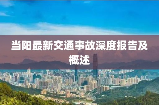 当阳最新交通事故深度报告及概述