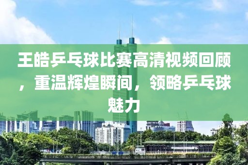 王皓乒乓球比赛高清视频回顾，重温辉煌瞬间，领略乒乓球魅力