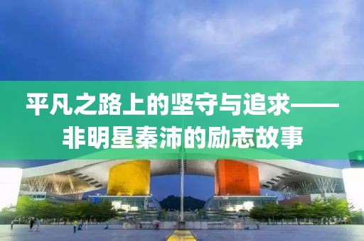 平凡之路上的坚守与追求——非明星秦沛的励志故事