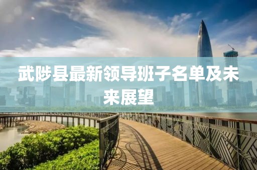 武陟县最新领导班子名单及未来展望