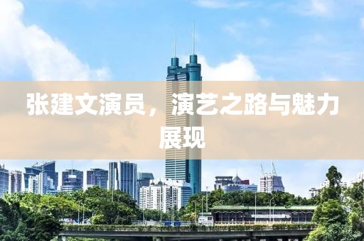 张建文演员，演艺之路与魅力展现