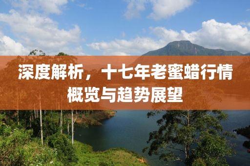 深度解析，十七年老蜜蜡行情概览与趋势展望