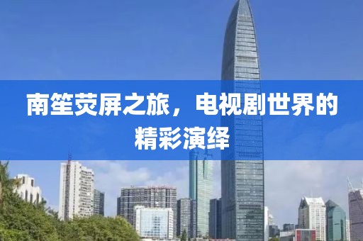 南笙荧屏之旅，电视剧世界的精彩演绎