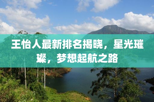 王怡人最新排名揭晓，星光璀璨，梦想起航之路
