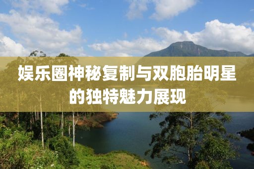 娱乐圈神秘复制与双胞胎明星的独特魅力展现