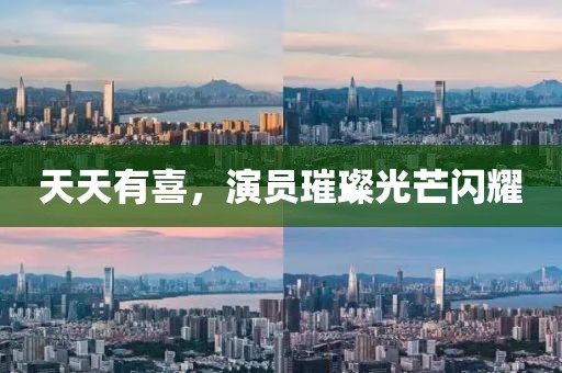天天有喜，演员璀璨光芒闪耀