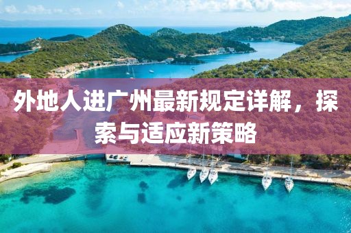 外地人进广州最新规定详解，探索与适应新策略