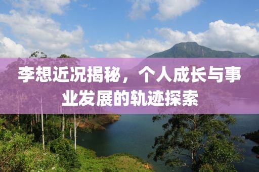 李想近况揭秘，个人成长与事业发展的轨迹探索