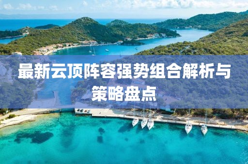 最新云顶阵容强势组合解析与策略盘点