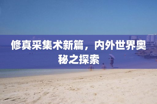修真采集术新篇，内外世界奥秘之探索