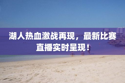 湖人热血激战再现，最新比赛直播实时呈现！