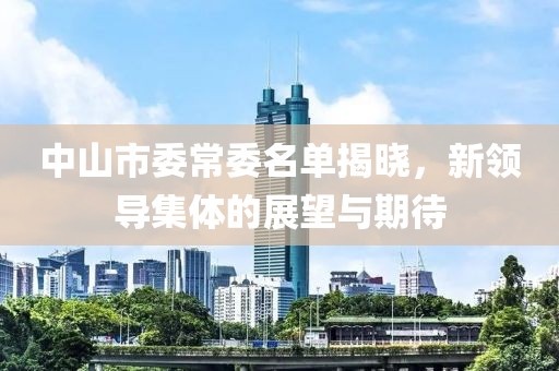 中山市委常委名单揭晓，新领导集体的展望与期待