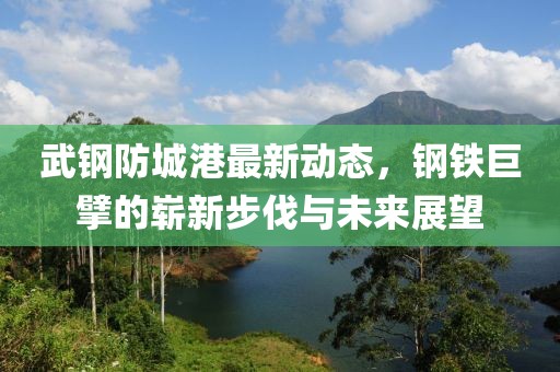武钢防城港最新动态，钢铁巨擘的崭新步伐与未来展望