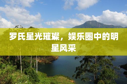 罗氏星光璀璨，娱乐圈中的明星风采