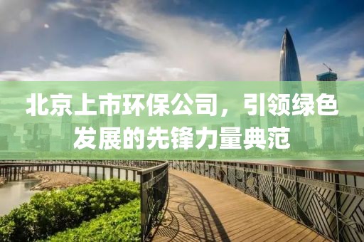 北京上市环保公司，引领绿色发展的先锋力量典范