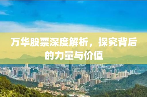 万华股票深度解析，探究背后的力量与价值