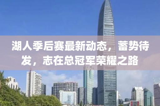 湖人季后赛最新动态，蓄势待发，志在总冠军荣耀之路