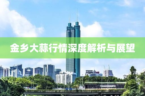 金乡大蒜行情深度解析与展望