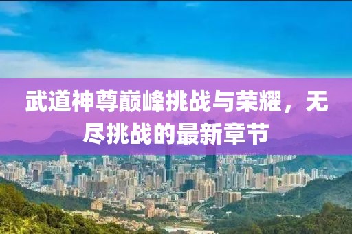 武道神尊巅峰挑战与荣耀，无尽挑战的最新章节