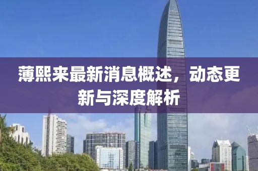 薄熙来最新消息概述，动态更新与深度解析