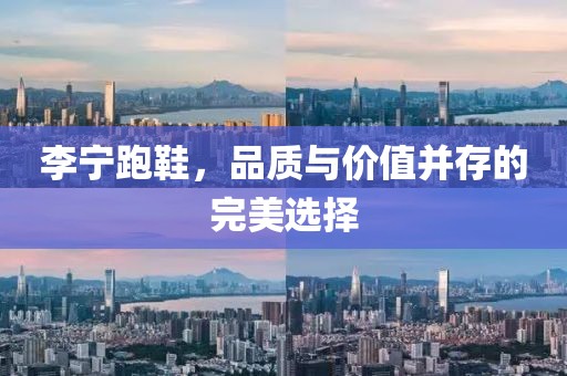 李宁跑鞋，品质与价值并存的完美选择