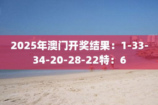 2025年澳门开奖结果：1-33-34-20-28-22特：6