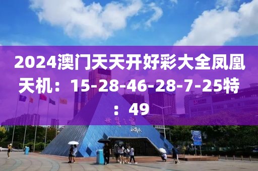 2024澳门天天开好彩大全凤凰天机：15-28-46-28-7-25特：49