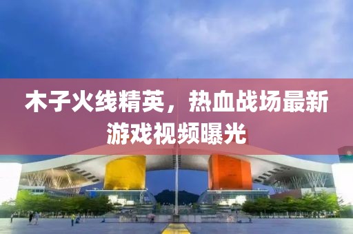 木子火线精英，热血战场最新游戏视频曝光