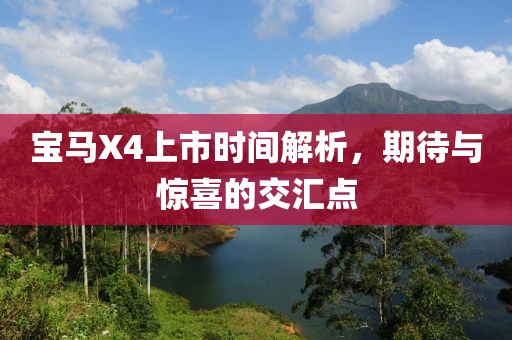 宝马X4上市时间解析，期待与惊喜的交汇点
