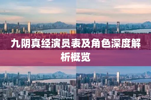 九阴真经演员表及角色深度解析概览