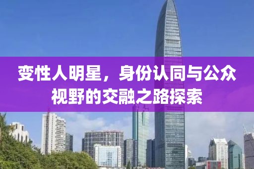 变性人明星，身份认同与公众视野的交融之路探索