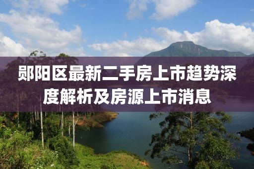 郧阳区最新二手房上市趋势深度解析及房源上市消息