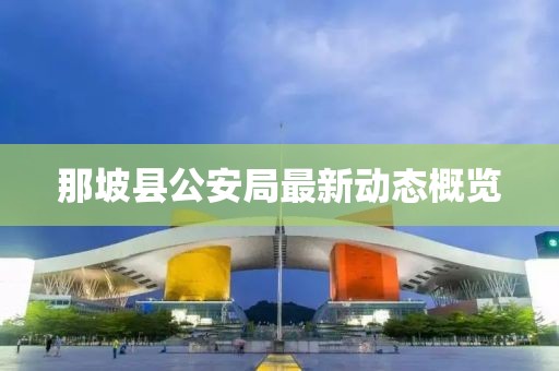 那坡县公安局最新动态概览