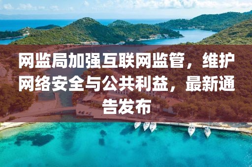 网监局加强互联网监管，维护网络安全与公共利益，最新通告发布