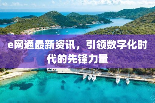e网通最新资讯，引领数字化时代的先锋力量