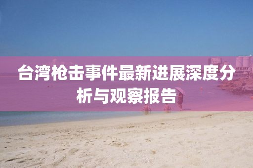 台湾枪击事件最新进展深度分析与观察报告