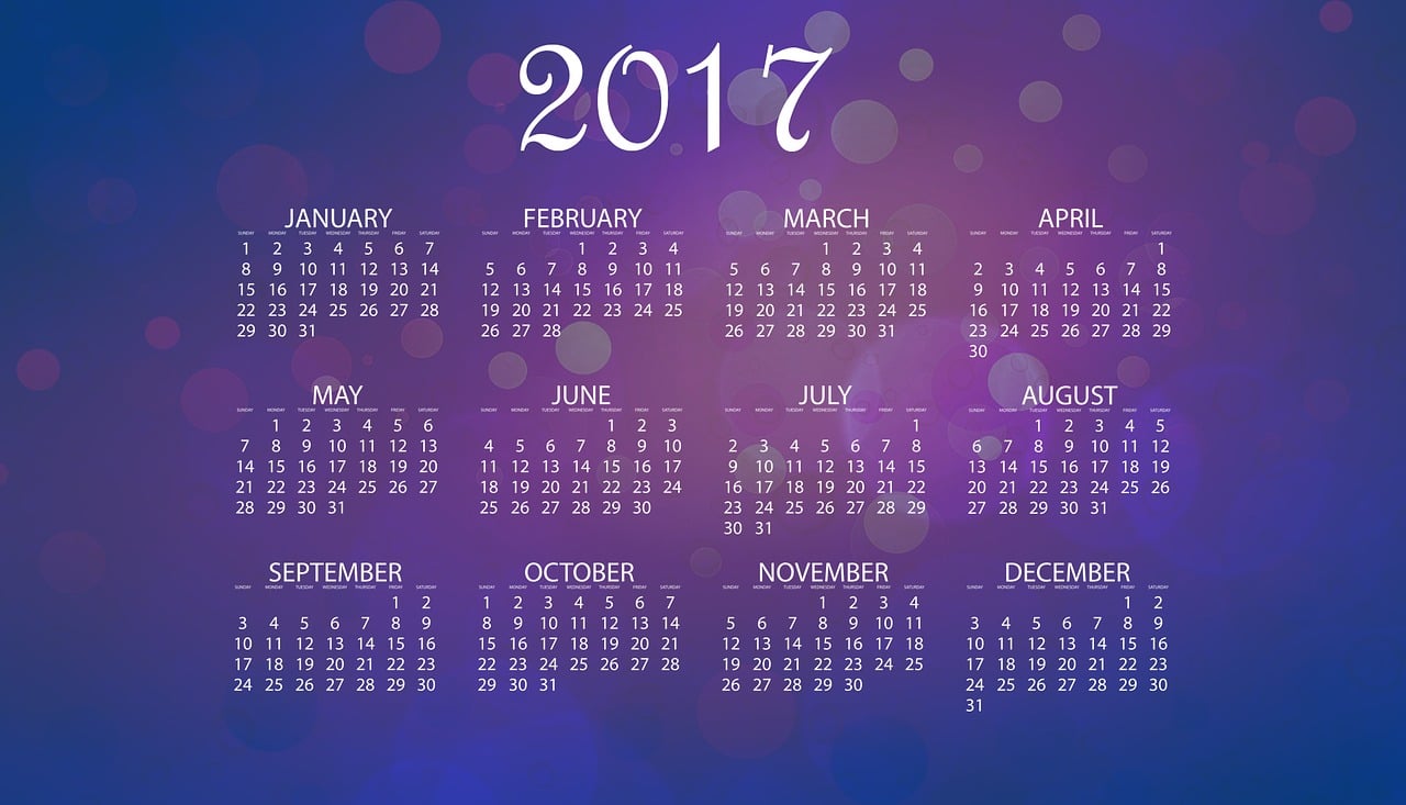 开启时间之旅，全新2017年日历探索篇章